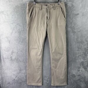 BKE Jake Straight Fit Khaki Pants Mens 34x34 Stretch Beige Casual Chinos